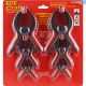Tork Craft Spring Clamp Nylon Set 6pc 75mm/100mm/150mm