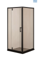 Alpx Shower Cubicle Corner Black 900x900 6mm PEX8604B