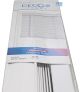 Decor Depot Venetian Blinds 50mm Emb Fauxwood White 1.0x1.0M