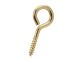 Safe Top Screw Eyes Brass no.0 P10