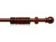 Decor Depot Wooden Rod Set 28mm Dark Brown 1.5M