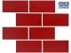 Tile Mosaic Postbox Red Subway 300x300 Per Sheet 1FTMO0342
