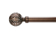 Decor Depot Steel Rod 25mm Brushed Brown Finial Mesh Cut Out