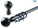 Decor Depot Exp Steel Rod Set 16-19mm Black cw F/B 1.2-2.1M